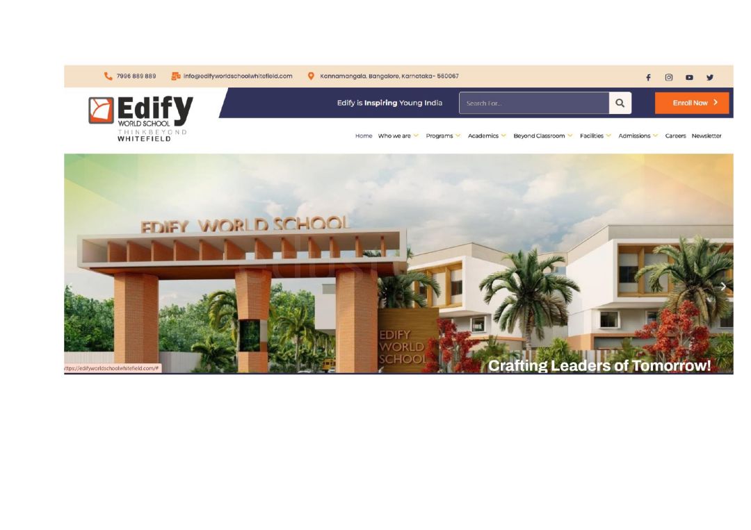  Edify World School - Whitefield