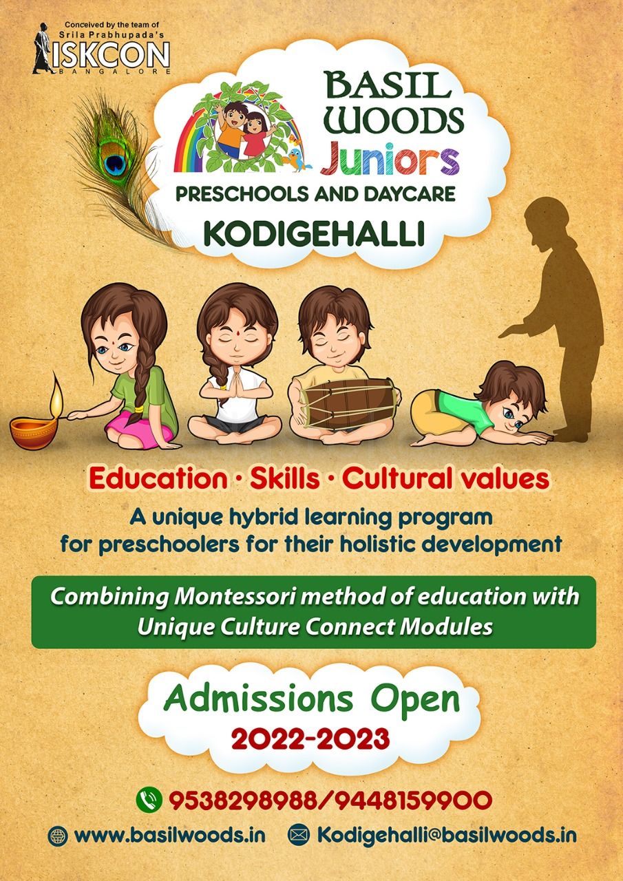 Basil Woods Juniors Kodigehalli Pre School Kodigehalli Bengaluru