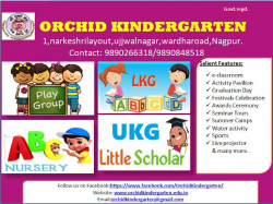 Pre schools, Playschools schools in Khamla Road, Nagpur, Orchid Kindergarten, 1 Ujjwal Nagar  Narkeshri layout Wardha road, Wardha road, Nagpur