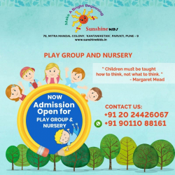 Playway Play schools in Pune, SUNSHINE KIDS, 76, Mitra Mandal Colony, Parvati Paytha, Mitra Mandal Colony,Parvati Paytha, Pune