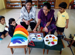 Pre schools, Playschools schools in Bommasandra, Bangalore, GREEN DOT MONTESSORI SCHOOL, #956/41 & 49, 1st Cross Gowramma Layout,Chandapura, Anekal Taluk, Teachers Colony,Chandapura, Bengaluru